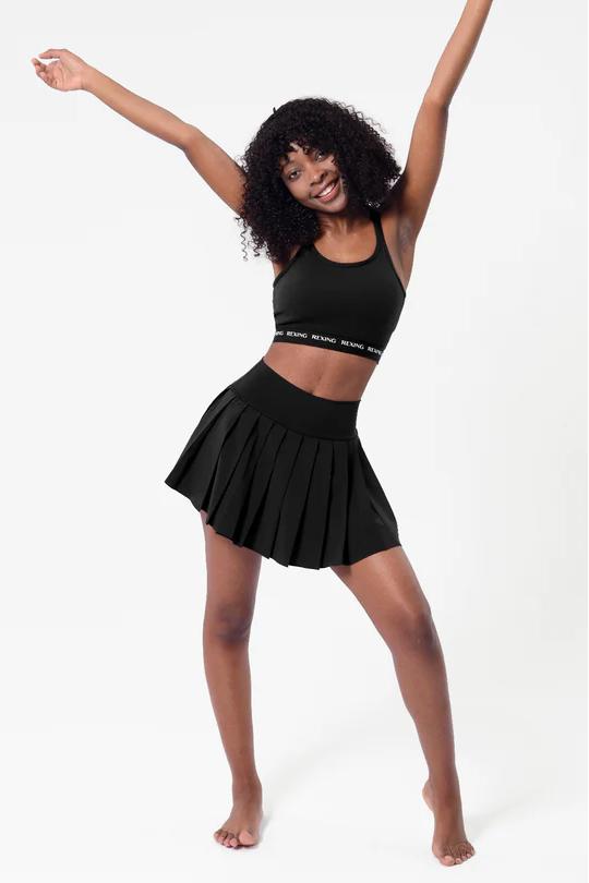 REXINGYOGA Breathable Tennis Skirts with Pockets and Shorts - Image 4