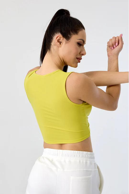 REXINGYOGA Crossover Hem Cropped Women Sports Top - Image 3