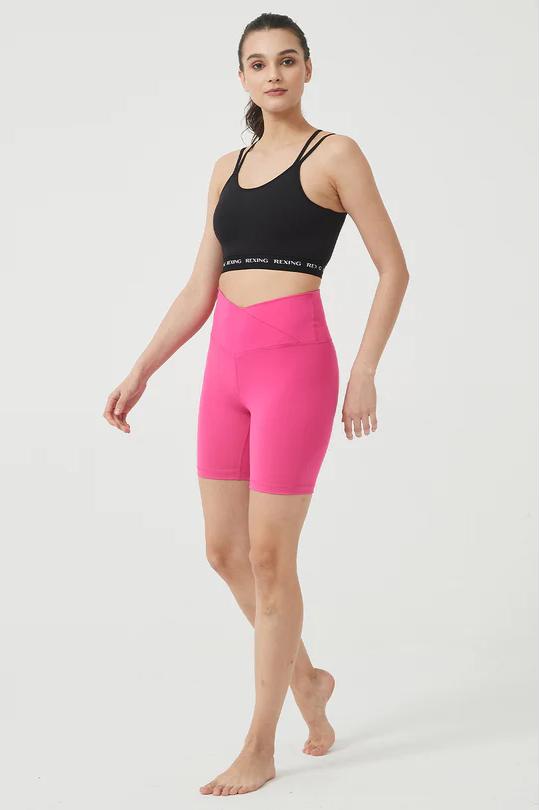 REXINGYOGA Crossover Stretchy Biker Sports Shorts - Image 3