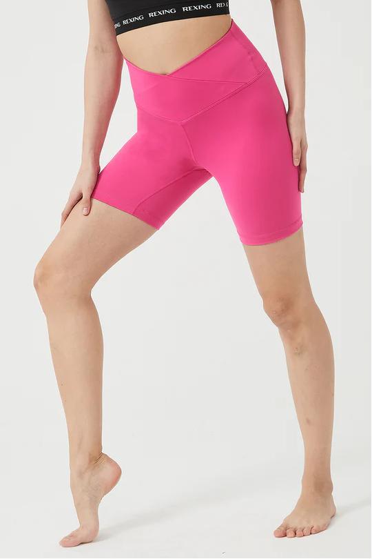 REXINGYOGA Crossover Stretchy Biker Sports Shorts - Image 4