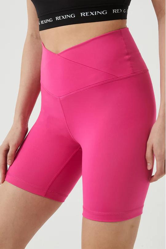 REXINGYOGA Crossover Stretchy Biker Sports Shorts - Image 5