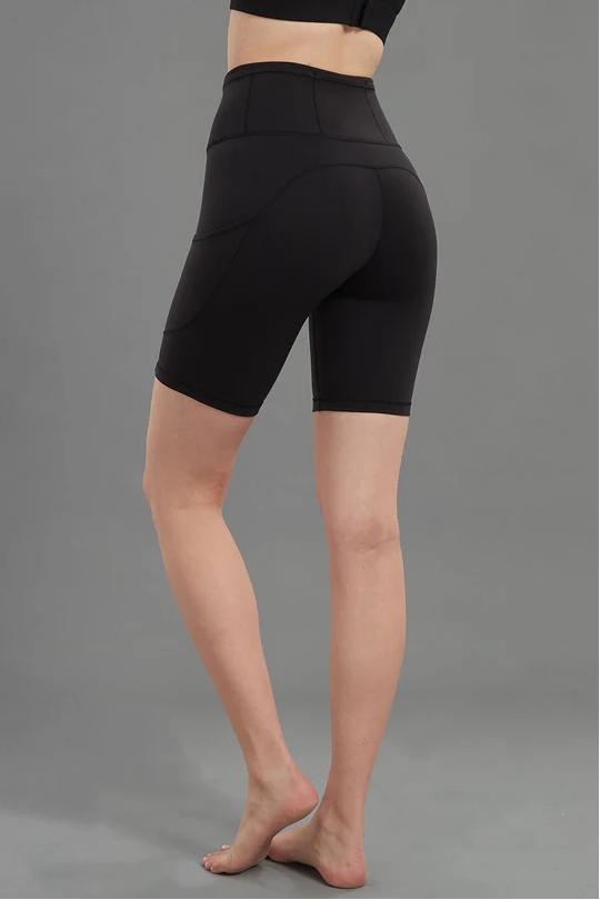 REXINGYOGA High Waisted Firm-Support Stretchy Biker Sports Shorts With Pockets - Image 4