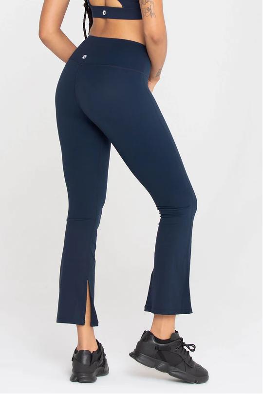 REXINGYOGA High Waisted Split-Hem Flare Leggings - Image 2