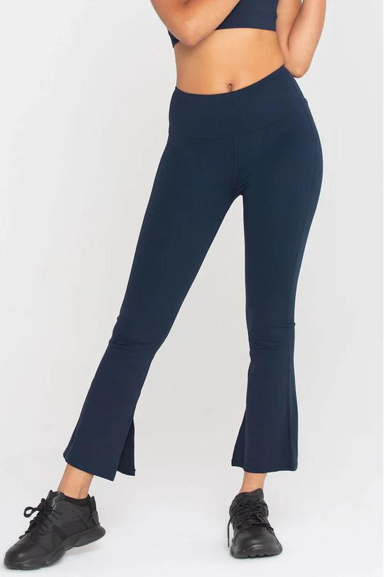 REXINGYOGA High Waisted Split-Hem Flare Leggings - Image 3