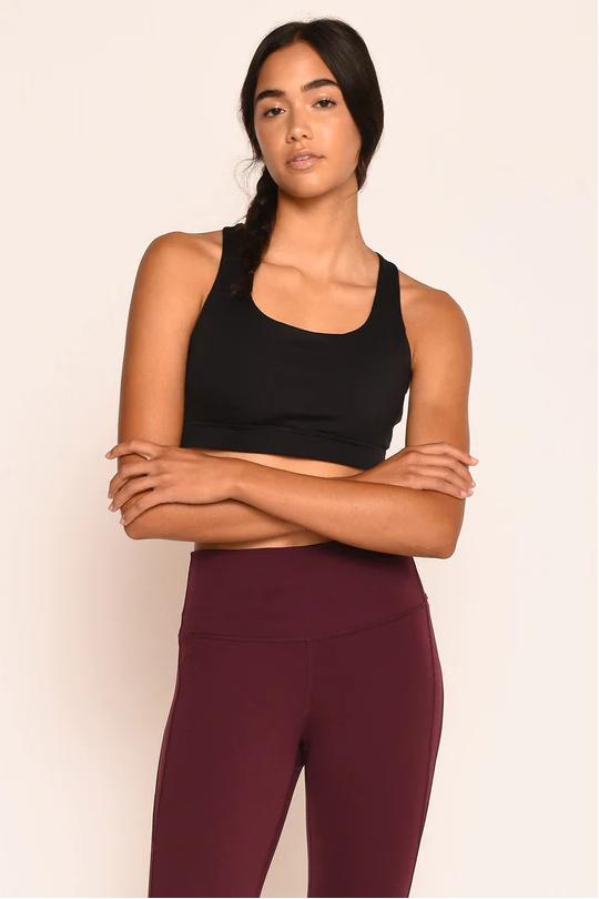 REXINGYOGA Light Support Square Neck Strappy Women Sports Bra