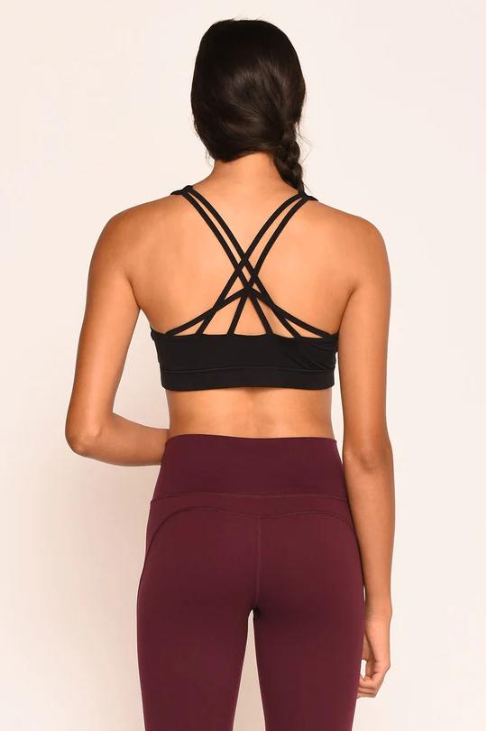 REXINGYOGA Light Support Square Neck Strappy Women Sports Bra - Image 3
