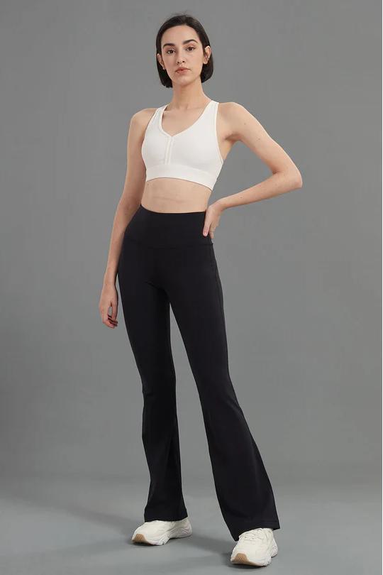 REXINGYOGA Lightweight Slim Super Flare High Waisted Leggings - Image 3