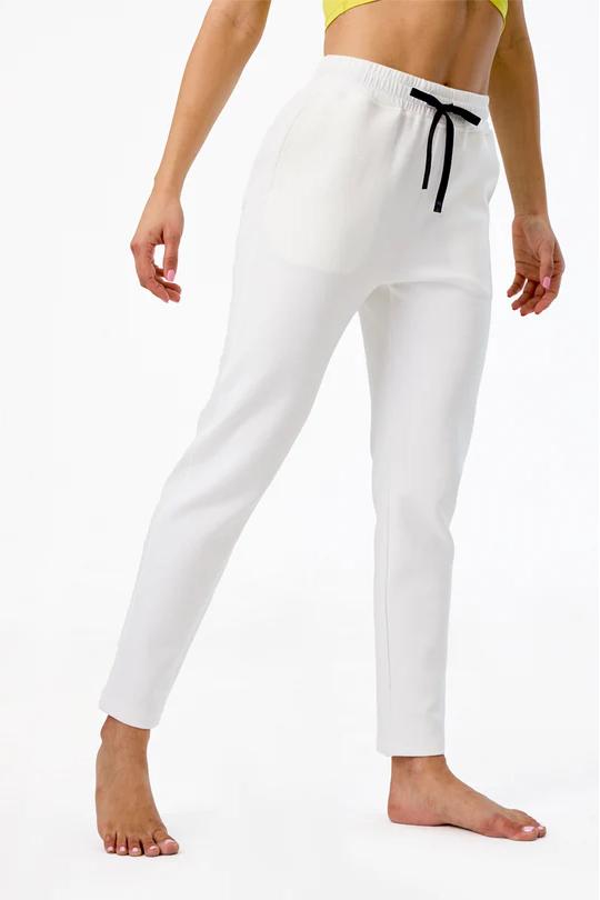 REXINGYOGA Mid Waisted Drawstring Soft Fleece Sweatpants With Pockets