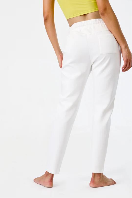 REXINGYOGA Mid Waisted Drawstring Soft Fleece Sweatpants With Pockets - Image 4