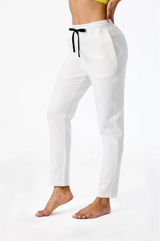 REXINGYOGA Mid Waisted Drawstring Soft Fleece Sweatpants With Pockets - Image 2