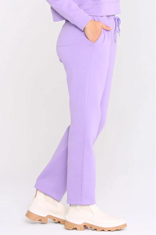REXINGYOGA Mid waisted Pocket Drawstring Casual Fleece Pants - Image 4
