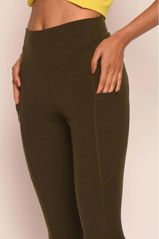REXINGYOGA Super Strechy Side Pocket Plain Yoga Leggings - Image 4