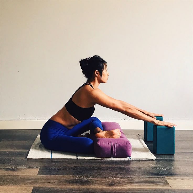 Yoga blocks to modify and enhance yoga postures